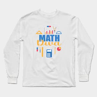 Math Diva Long Sleeve T-Shirt